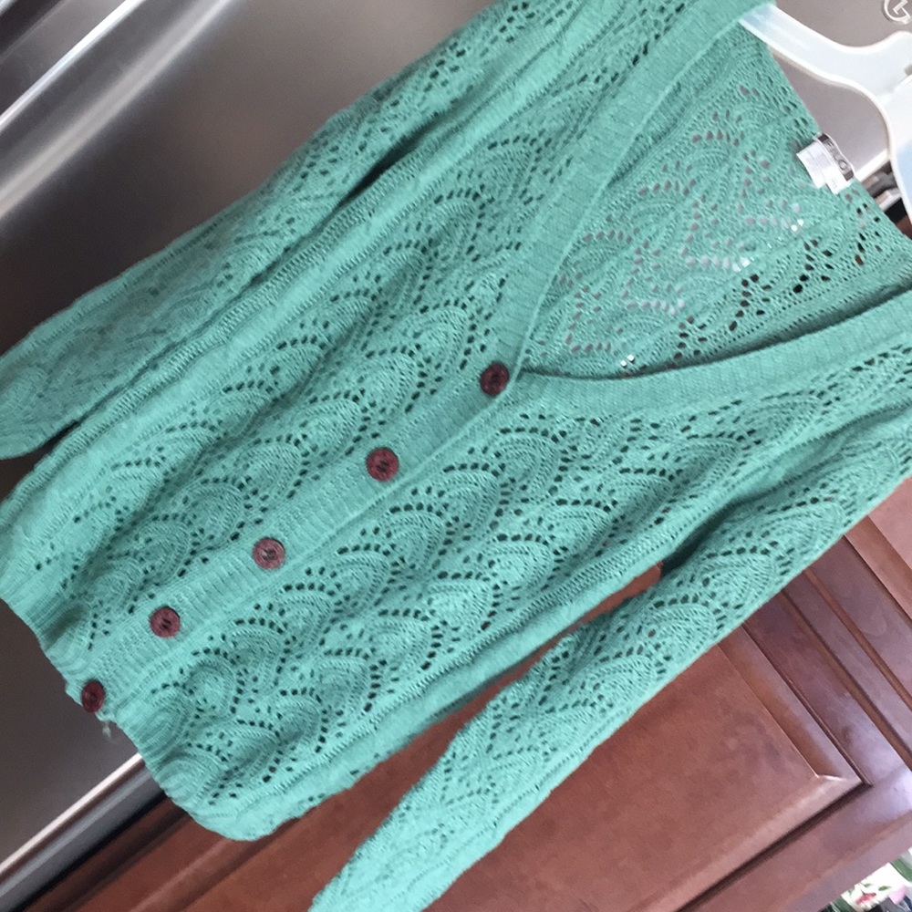 Filo cardigan light weight green